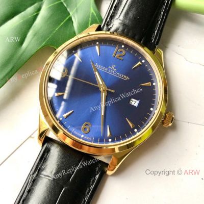 Copy Jaeger LeCoultre Master Control 40mm Watch Gold and Blue